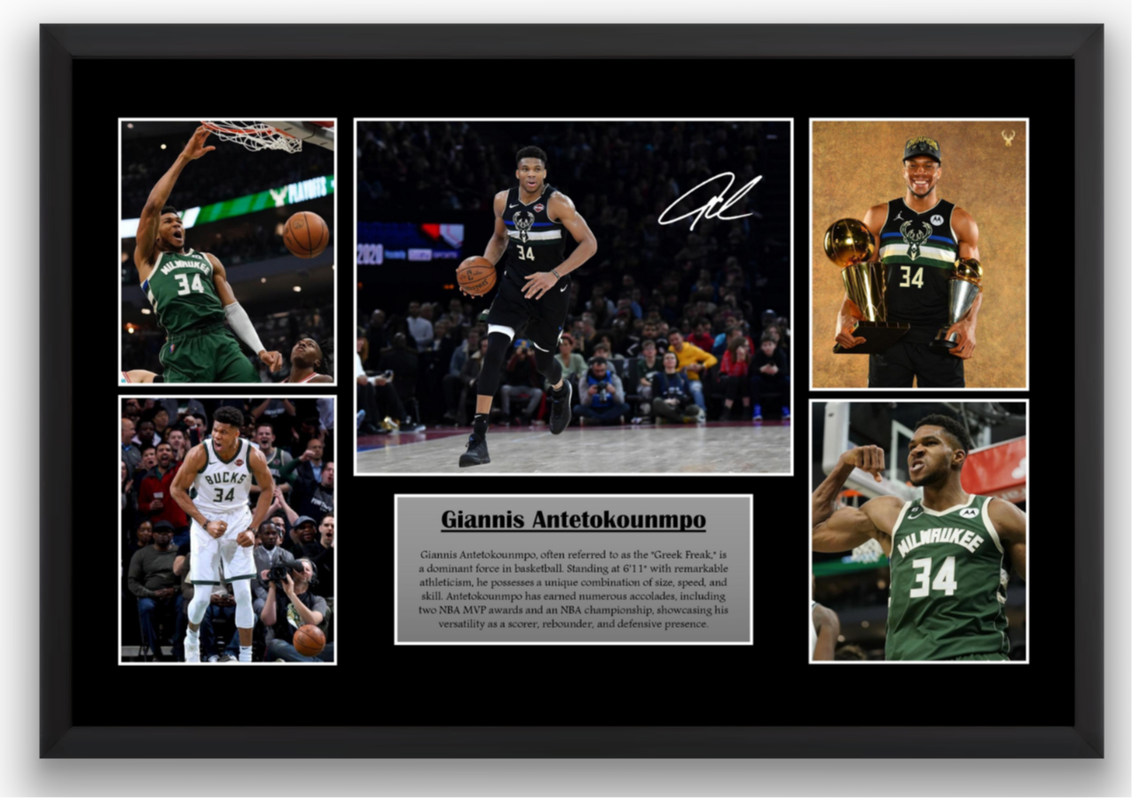 Giannis Antetokounmpo Milwaukee Bucks Poster