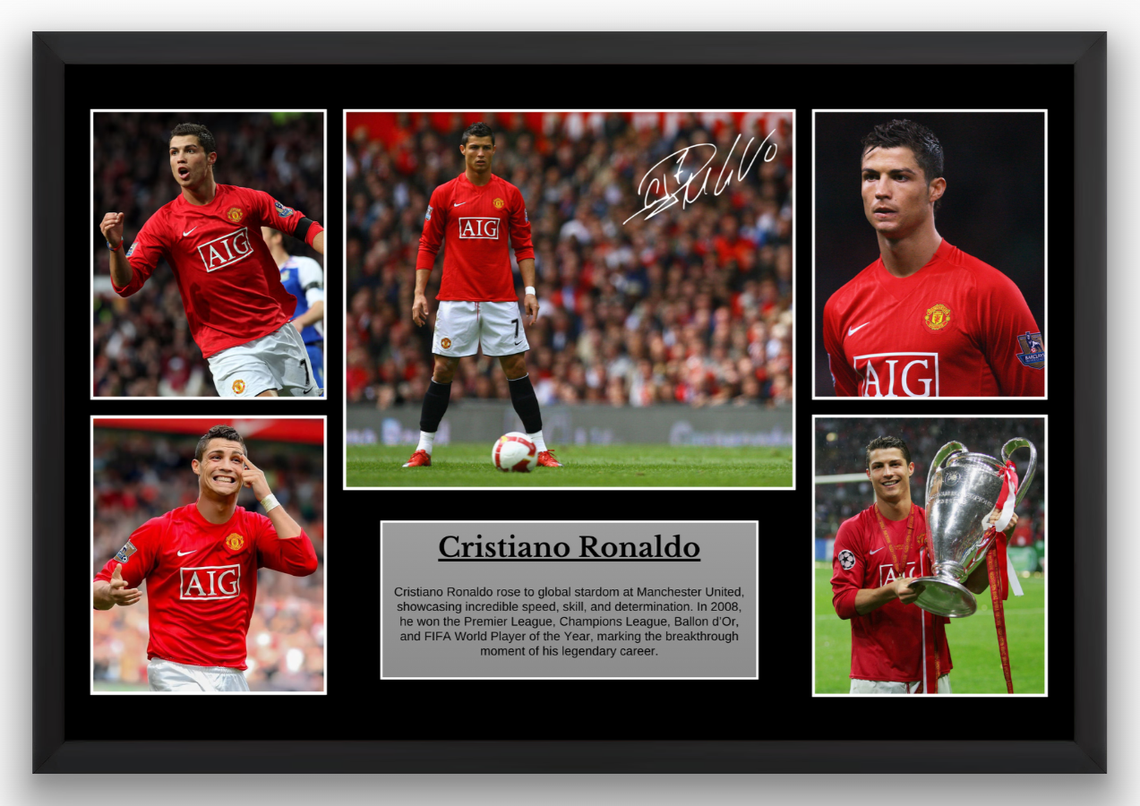 Cristiano Ronaldo Man United Poster