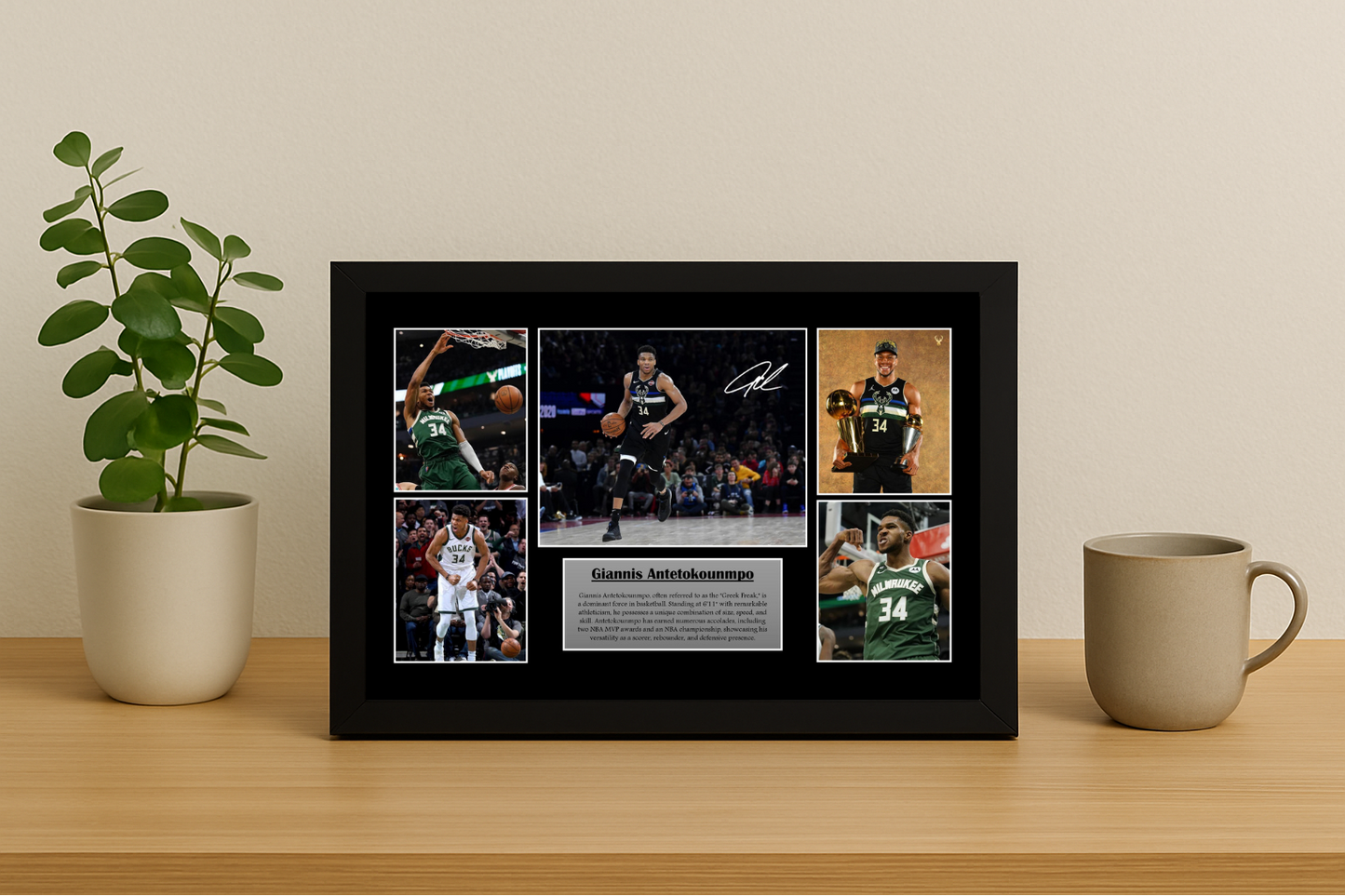 Giannis Antetokounmpo Milwaukee Bucks Poster