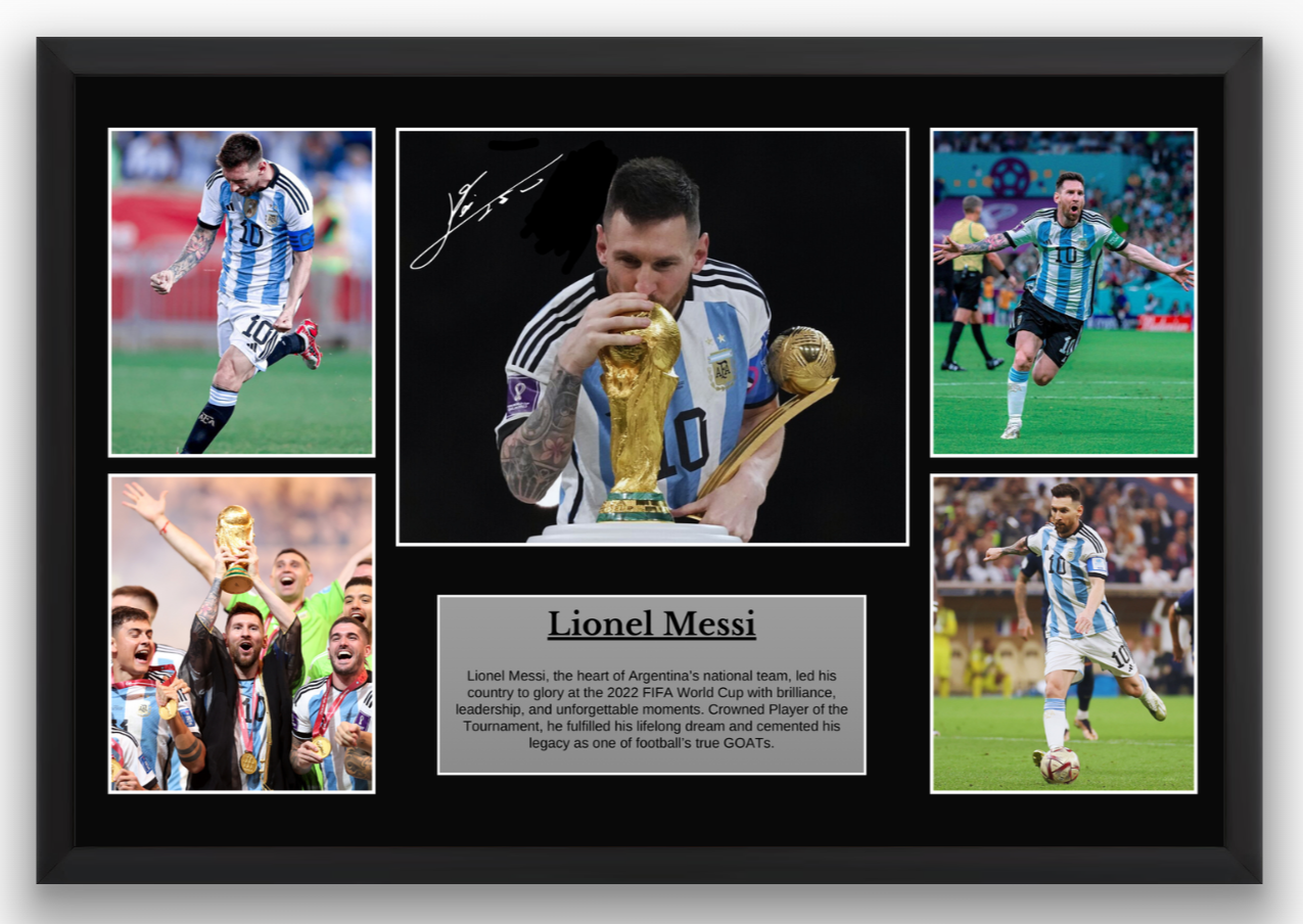 Lionel Messi Argentina World Cup Poster