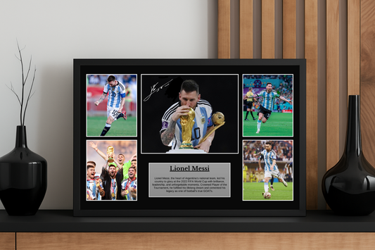 Lionel Messi Argentina World Cup Poster