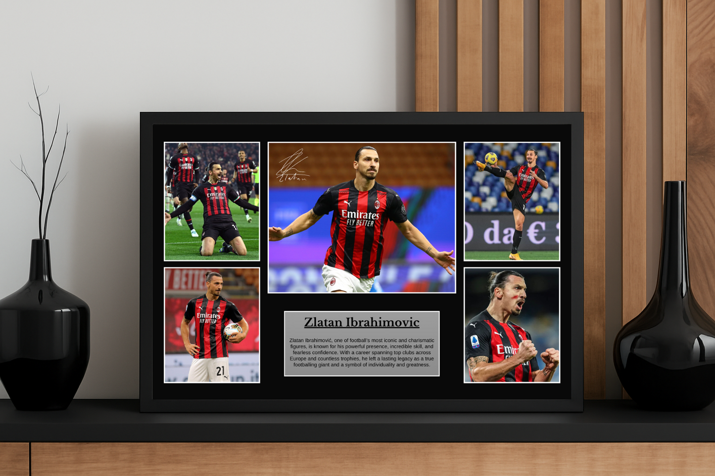 Zlatan Ibrahimović AC Milan Poster