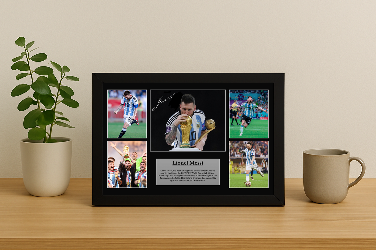 Lionel Messi Argentina World Cup Poster